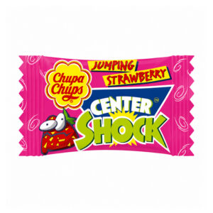 Жевательная резинка Center Shock с начинкой клубника Chupa-Chups 4гр., Турция